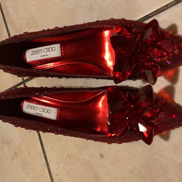 Cinderella jimmy Choo read style shoes absolutely stunning the most beautiful - Picture 4 of 7